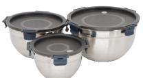 Set of 3 Salad Bowls with Lids