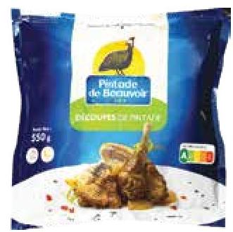 Pintade de Beauvoir IQF Decoupes de Pintade 550g
