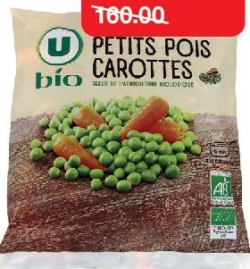 Petits Pois Carottes - U Bio le sachet de 600g
