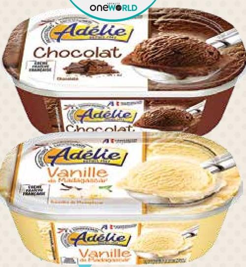 Adélie Glace Chocolat / Vanille de Madagascar 1L