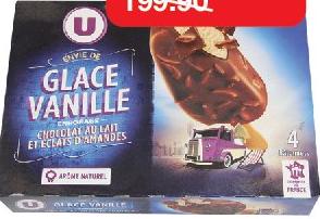 Envie de Vanille Amande Ice Cream Bars x4