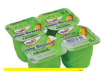 Yoplait Crème Dessert Amande / Vanille / Chocolat 100g