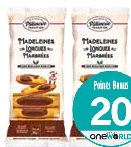 Pâtisserie Tradition Madeleines Longues Marbrées 250g