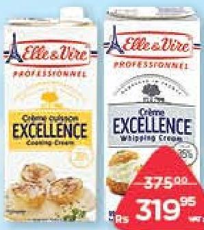 Elle & Vire Excellence Crème Spéciale Cuisson, Whipping 1L