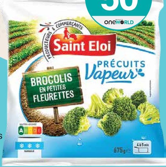 Saint Eloi Broccoli Florets, Steamed, 675g