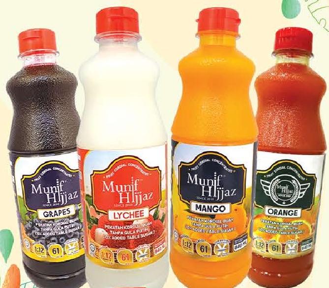 Munif Hijjaz Concentrated Juice 840ml (5 Refs)