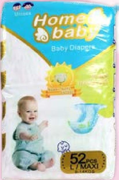 HOME BABY DIAPERS JUMBO PACK (all refs) L/MAXI 52 PCS