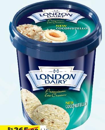 London Dairy Glace Premium Ice Cream Coconuttello 500ml
