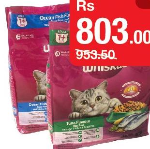 Whiskas Cat Food Tuna / Mackerel / Grilled Saba / Gourmet Seafood / Ocean Fish, le sachet de 3kg