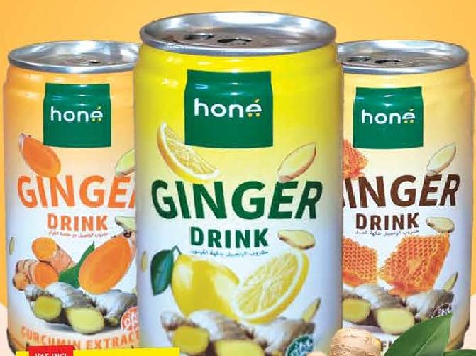 Hone Ginger Drink 180ml (3 Refs)