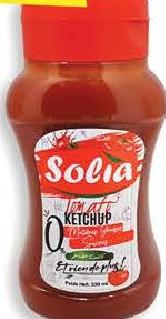 Solia Sauce Ketchup Squeeze 0% 330ml