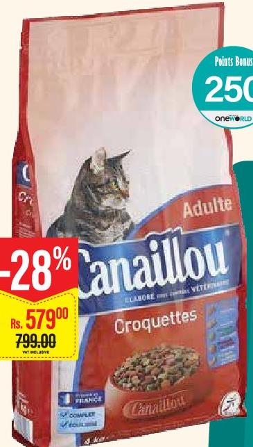 Canaiillou Croquettes pour Chat Mix Poisson/Mix Volaille 4kg