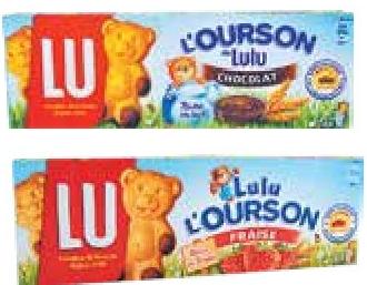 Lu L'Ourson Fraise / Chocolat / Tout Choco 150g