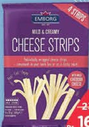 Emborg Cheese Strips 4 x 21 g