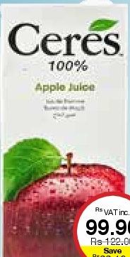Ceres 100% Apple Juice - 1L