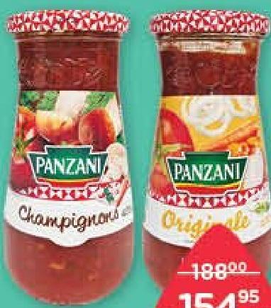 Panzani Sauce Originale, Arrabbiata, Olive & Basilico, Champignons, Provençale, Tomates Basilic 400/425 g