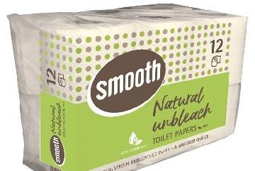 Smooth Natural Unbleach Toilet Paper X 12