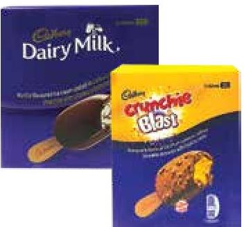 Cadbury Dairy Milk / Crunchie Blast / Hazelnut 5 x 60ml