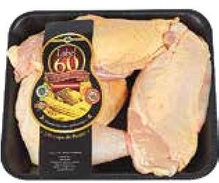 Label 60 Whole Thighs and Fresh Chicken Breast 500g