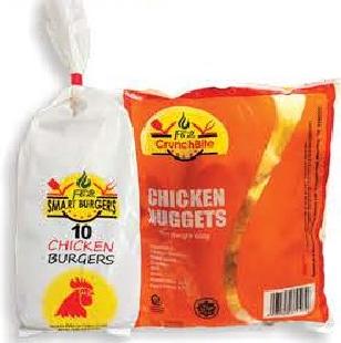 Smart Chicken Burger Nuggets 500g/Nuggets 400g (2 Refs)