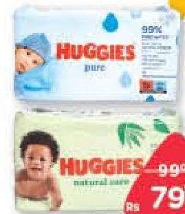 Huggies 56 Baby Wipes Natural Care, Pure