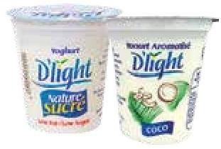 D'light Yaourt Nature Sucré / Coco 125g
