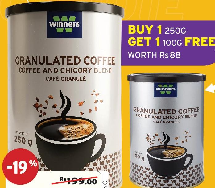 Winners Granulated Coffee 250g