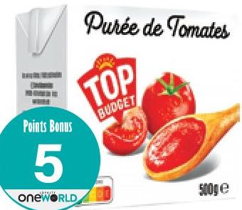 Top Budget Purée de Tomates 500g