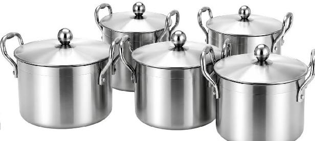 Aluminum Cooking Set 5PCS 18 - 26 CM