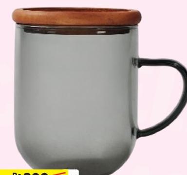 Matt Glaze Mug with Wooden Lid