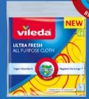 Vileda Ultra Fresh All Purpose Cloth, 2 cloths