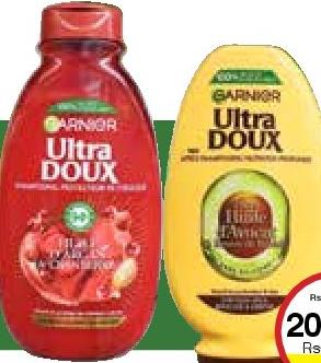 Garnier Ultra Doux Shampoo / Après Shampoo - all refs 200ml/300ml/350ml