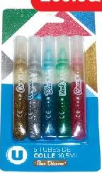 Glitter Glue Sticks 10.5ml x5