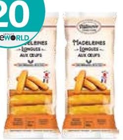 Pâtisserie Tradition Madeleines Longues aux Oeufs Nature 250g