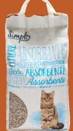 Litière minérale absorbante SIMPL Le sachet de 7.2 kg