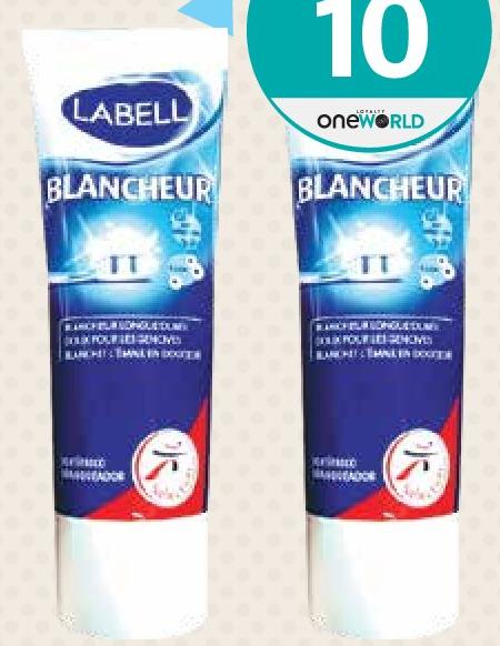 Labell Dentifrice Blancheur 75ml