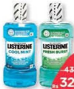Listerine Mouthwash Cool Mint, Fresh Burst, Smart Rinse Mild Mint 500 ml