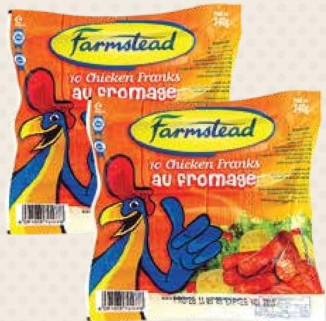 Farmstead Chicken Franks au Fromage 340g