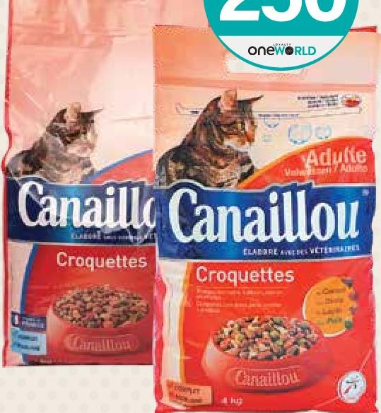 Canaille Croquettes Mix Volaille / Poisson pour Chat 4kg