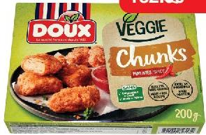 Doux Veggie Spicy Chunks / Veggie Pane Breaded Cutlet - Doux la boîte de 200g