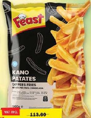 Feast FZ Dippers Fries 1kg
