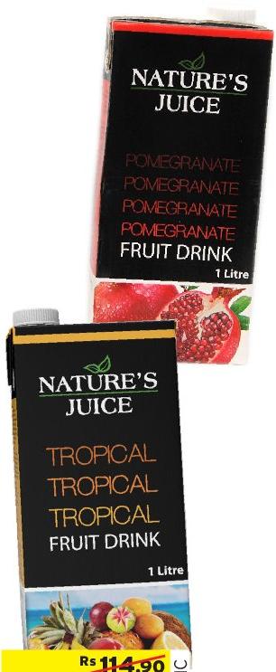 Nature's Juice Tropical Fruit Drink 1 Litre