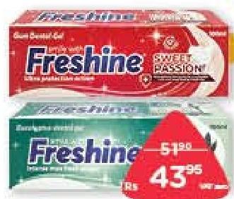 Freshine Gel Dentifrice Passion Douce, Fraîche, Pure 100 ml