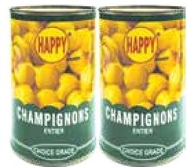 Happy Champignons Entiers 400g