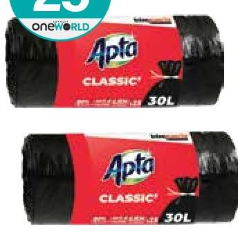 Apta Sac Poubelle Classic 30L x 25