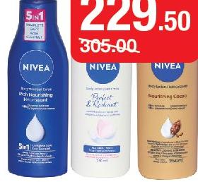 Body Lait - Nivea Nourishing / Sensation / Natural Fairness / Repair & Care / Cocoa Butter le flacon de 250ml