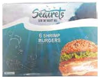 Seacrets 6 Shrimp Burgers (India) 500g