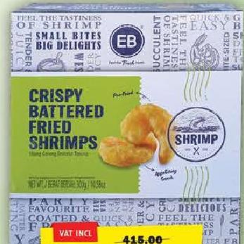 EB Crispy Battered Fried Shrimps 300g