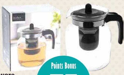 Excellent Houseware Glass Teapot with Strainer 1.5L