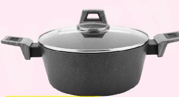 ROCKSTONE CASSEROLE WITH LID 20 X 9CM